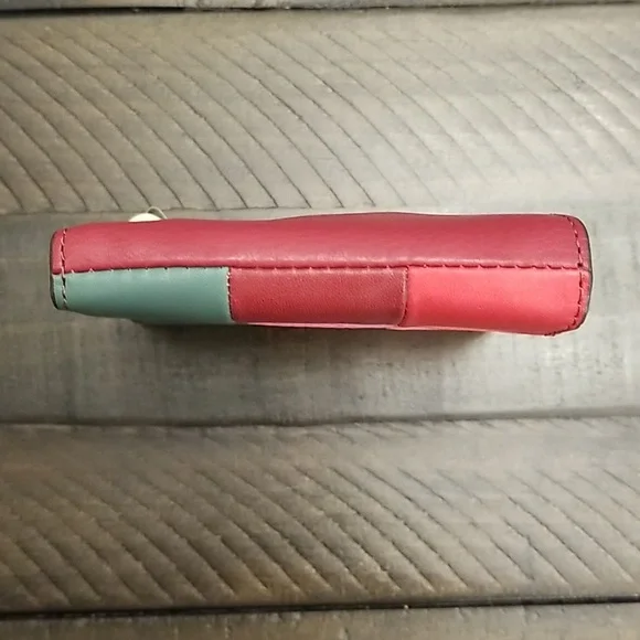 Fossil Emma Mini Wallet RFID Leather Multicolor Patchwork - Picture 13 of 15